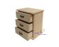 Preview: Holzkästchen Holz Kommode Aufbewahrungsbox Sammelkasten mit 3 Schubladen